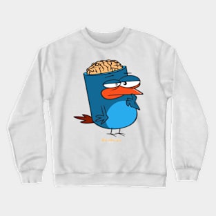 Birdbrain Design for Bird Lovers Crewneck Sweatshirt